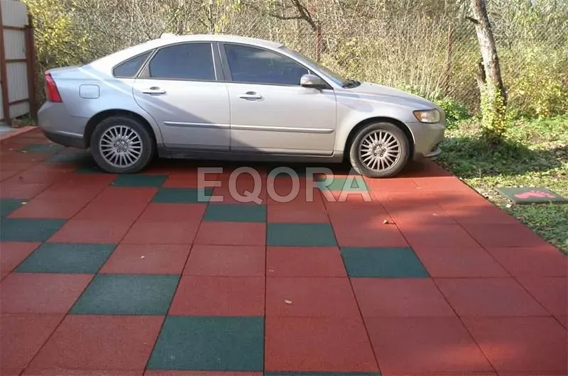 Резиновая плитка из крошки для гаража в Югорске