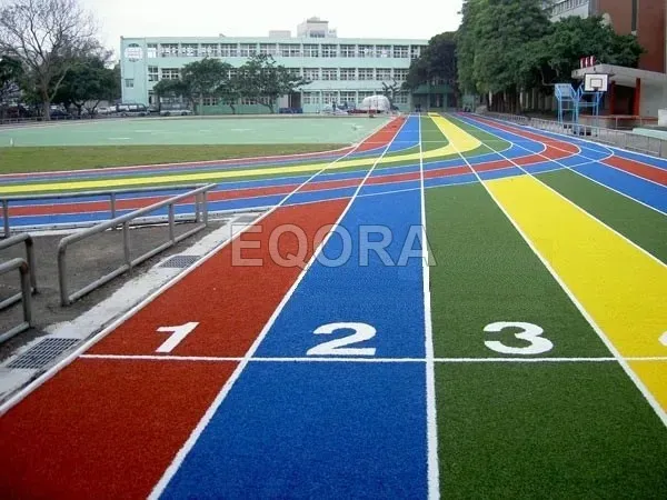 Бесшовное покрытие из резиновой крошки для беговых дорожек в Югорске